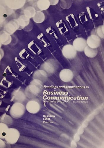 Tapa de Readings and applications in business communication