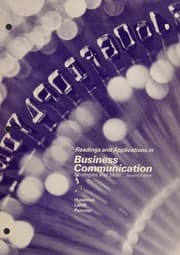 Tapa de Readings and applications in business communication