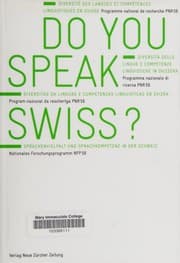 Tapa de Do you speak Swiss?