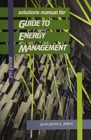 Tapa de Solutions manual for Guide to energy management, seventh edition