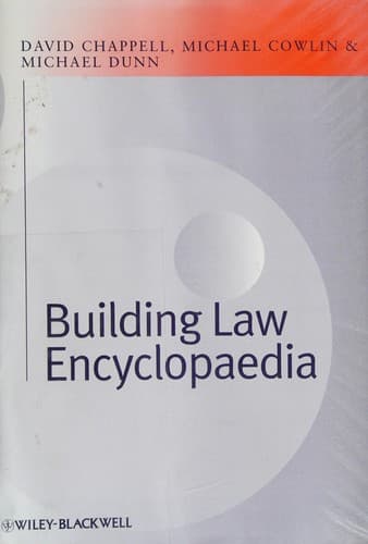 Tapa de Building law encyclopaedia