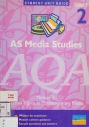Tapa de AS media studies unit 2