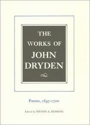 Tapa de The Works of John Dryden, Volume VII