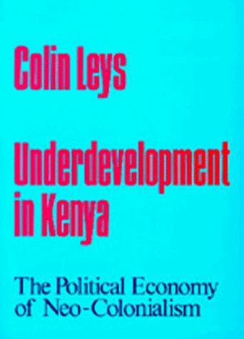Tapa de Underdevelopment in Kenya