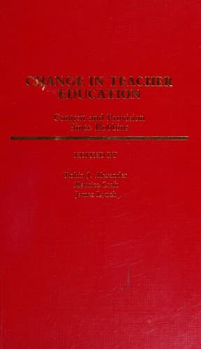 Tapa de Change in teacher education