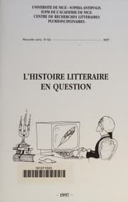 Tapa de L'histoire littéraire en question