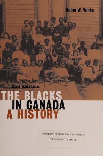 Tapa de The Blacks in Canada
