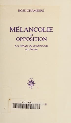 Tapa de Mélancolie et opposition
