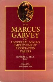 Tapa de The Marcus Garvey and Universal Negro Improvement Association Papers, Vol. I
