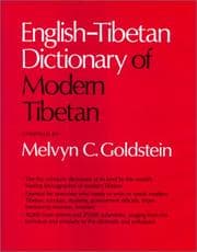 Tapa de English-Tibetan dictionary of modern Tibetan