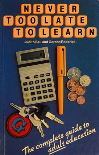 Tapa de Never too late to learn