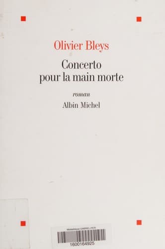 Tapa de Concerto pour la main morte