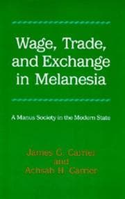 Tapa de Wage, trade, and exchange in Melanesia