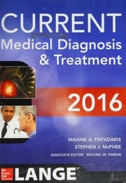 Tapa de CURRENT Medical Diagnosis and Treatment 2016