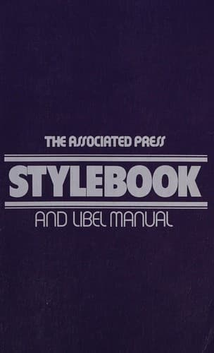 Tapa de Associated Press Stylebook and Libel Manua