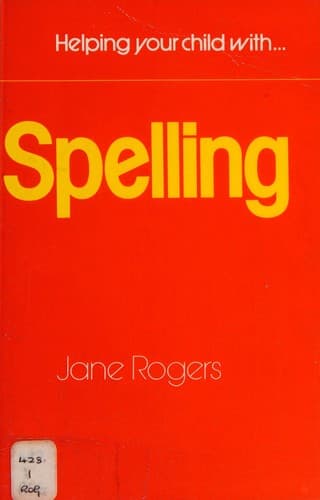 Tapa de Helping Your Child with Spelling