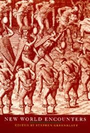 Tapa de New World Encounters (Representations Books)