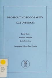 Tapa de Prosecuting Food Safety Act offences