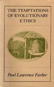 Tapa de The temptations of evolutionary ethics