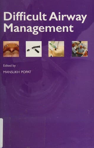 Tapa de Difficult airway management