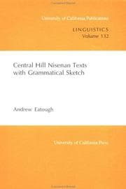 Tapa de Central Hill Nisenan texts with grammatical sketch
