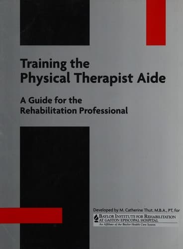 Tapa de Training the physical therapist aide