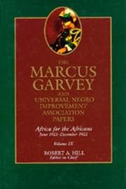 Tapa de The Marcus Garvey and Universal Negro Improvement Association papers