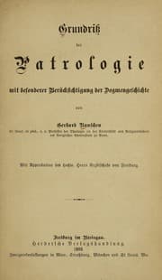 Tapa de Grundriss der Patrologie