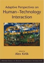 Tapa de Adaptive perspectives on human-technology interaction
