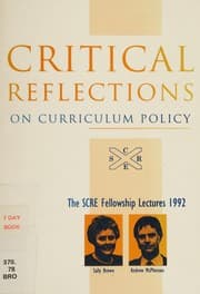Tapa de Critical reflections on curriculum policy