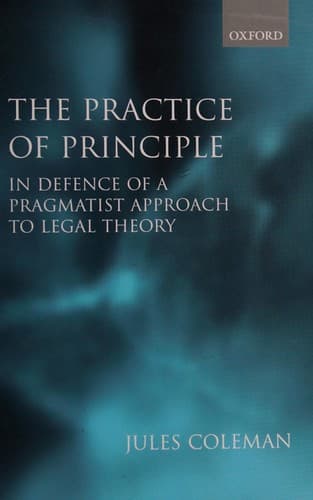 Tapa de The practice of principle