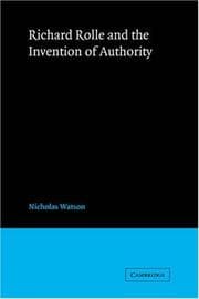 Tapa de Richard Rolle and the Invention of Authority