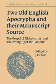 Tapa de Two Old English Apocrypha and Their Manuscript Source
