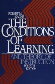 Tapa de The conditions of learning and theory of instruction