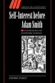 Tapa de Self-interest before Adam Smith