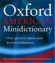 Tapa de The Oxford American minidictionary