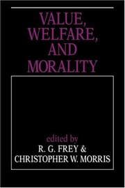 Tapa de Value, welfare, and morality