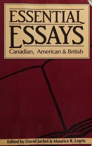 Tapa de Essential essays