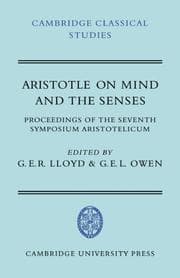 Tapa de Aristotle on Mind and the Senses