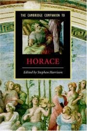 Tapa de The Cambridge Companion to Horace