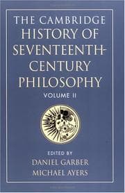 Tapa de The Cambridge history of seventeenth-century philosophy