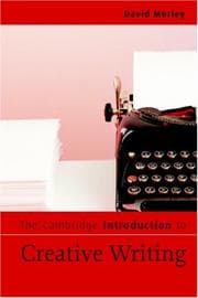 Tapa de The Cambridge Introduction to Creative Writing