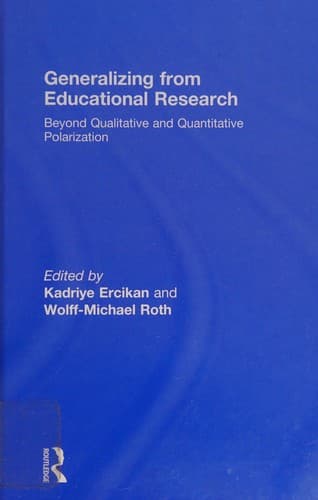 Tapa de Generalizing from Educational Research