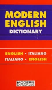 Tapa de Modern English dictionary