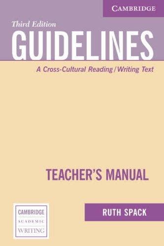 Tapa de Guidelines Teacher's Manual
