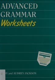 Tapa de Advanced grammar worksheets