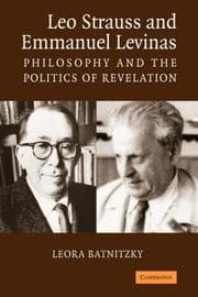 Tapa de Leo Strauss and Emmanuel Levinas