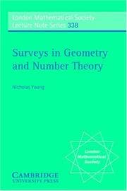 Tapa de Surveys in Geometry and Number Theory
