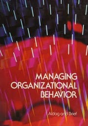 Tapa de Managing organizational behavior