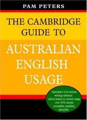 Tapa de The Cambridge Guide to Australian English Usage